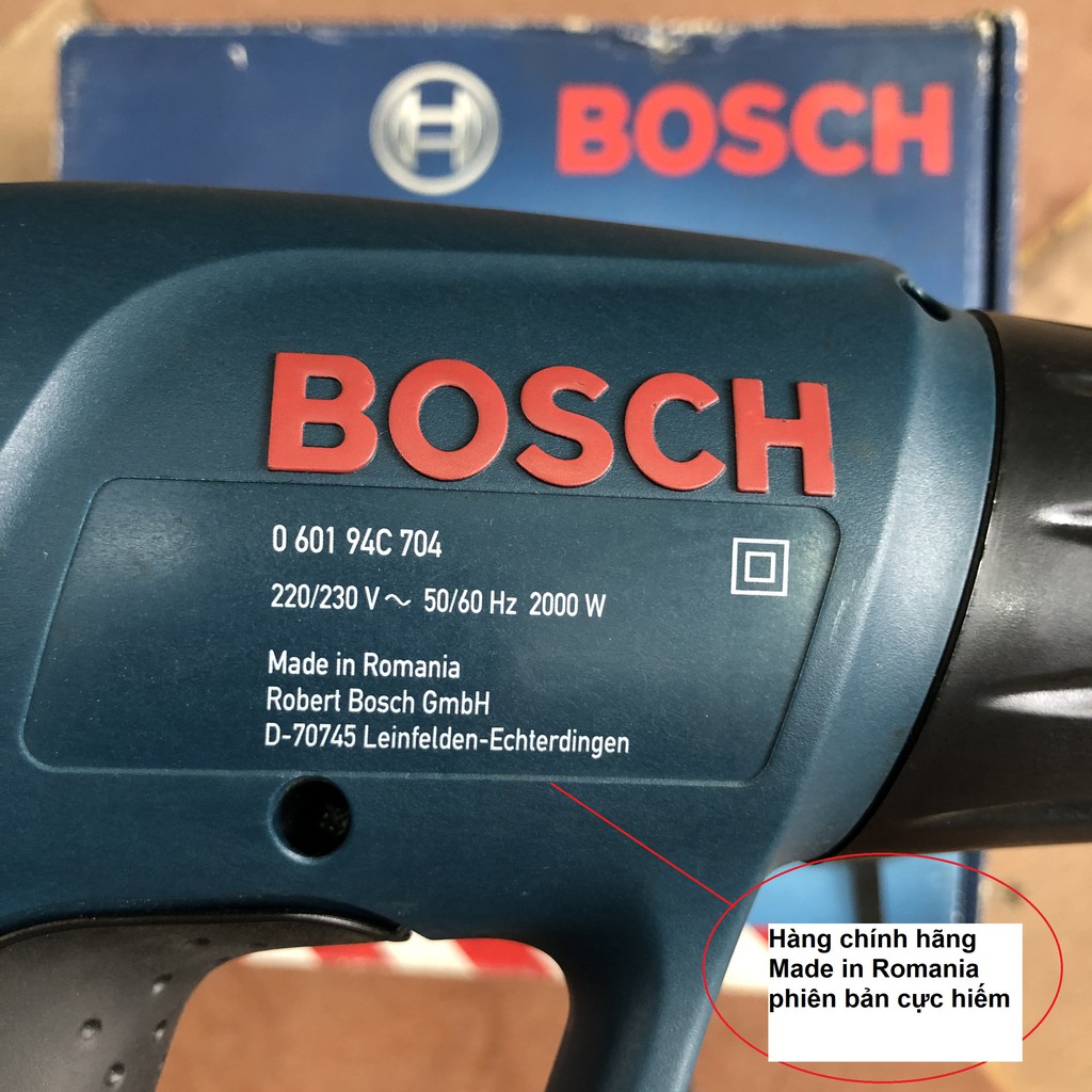 [Có Video] Máy thổi hơi nóng Bosch 2000w GHG 630 DCE chính hãng - Made in Romania