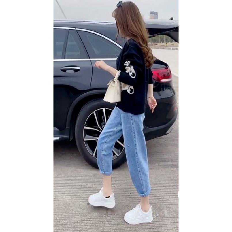 Quần bò baggy nữ quần jean baggy nữ quần jeans nữ cạp cao 3 size S M L hot nhất 2022 SKShop22 | BigBuy360 - bigbuy360.vn