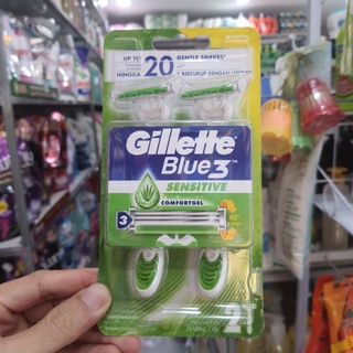 Bộ 2 dao cạo râu gillette blue 3 sensitive 2s