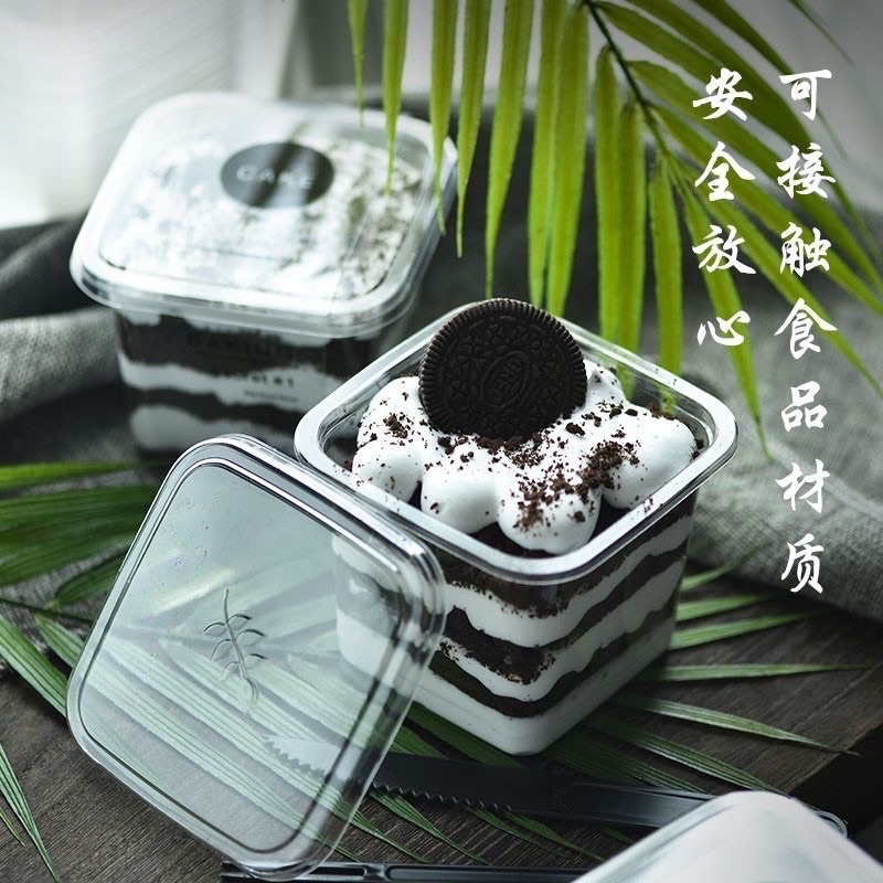 10 Hộp Mousse vuông có nắp đậy