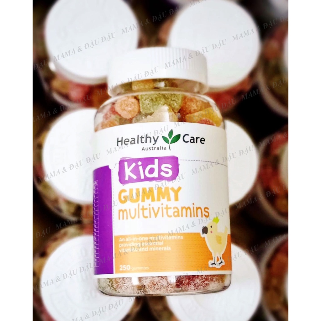 KẸO KIDS MULTIVITAMIN GUMMIES HEALTHY CARE CHO BÉ TỪ 2 TUỔI - HÀNG BAY DATE XA ĐỦ BILL