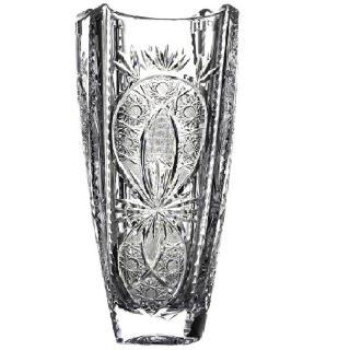 Lọ hoa pha lê crystalite bohemia bom vuông 30.5cm m56