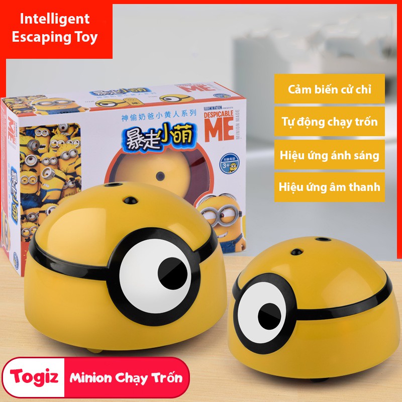 Đồ chơi Minion chạy trốn với cảm biến cử chỉ - hiệu ứng âm và ánh sáng cho bé