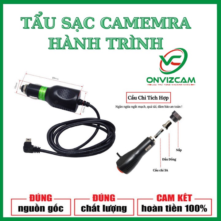 Tẩu Sạc Camera Hành Trình 12V bóc máy