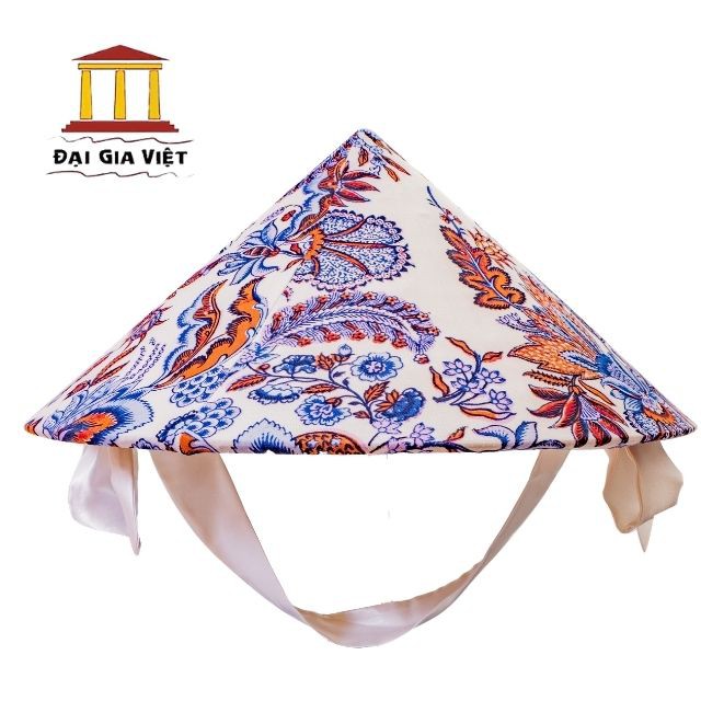 Nón Lá Thời Trang - Vải Thun Nền Long Phụng Cao Cấp NDGV23
