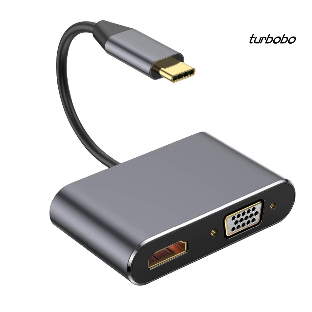 Bộ Chia Cổng Sạc / Âm Thanh / Hình Ảnh Từ C Sang Hdmi 4k Vga Usb 3.0