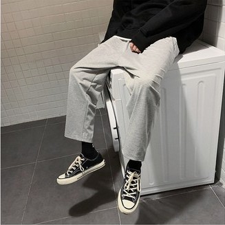Quần jogger nam, nữ ống rộng, thun nỉ ống suông baggy phong cách unisex, vải co giãn tốt chuẩn form hàn quốc