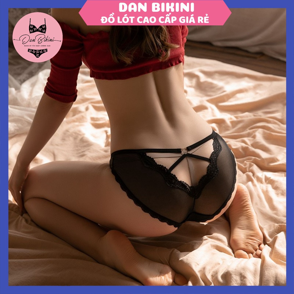 Quần Lót Nữ Ren Sexy Cao Cấp mềm mại đan chéo cá tính sexy mẫu 500X