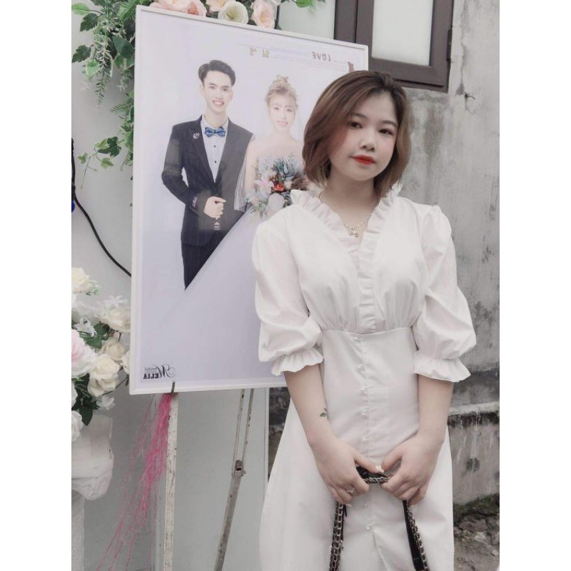 [BIGSIZE MOOHAN] ⚡️𝐌𝐈𝐄̂̃𝐍 𝐏𝐇𝐈́ 𝐒𝐇𝐈𝐏⚡️ĐẦM BIGSIZE TRẮNG CỔ BÈO XÒE NHẸ, ĐẦM ĐÁM CƯỚI | BigBuy360 - bigbuy360.vn