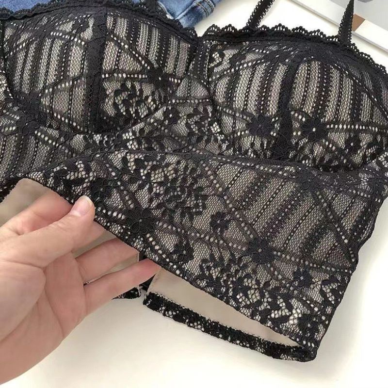 Áo Bra 2 Dây Cotton Ren SU Official Mút Mỏng Tiện Lợi Quyến Rũ 7692