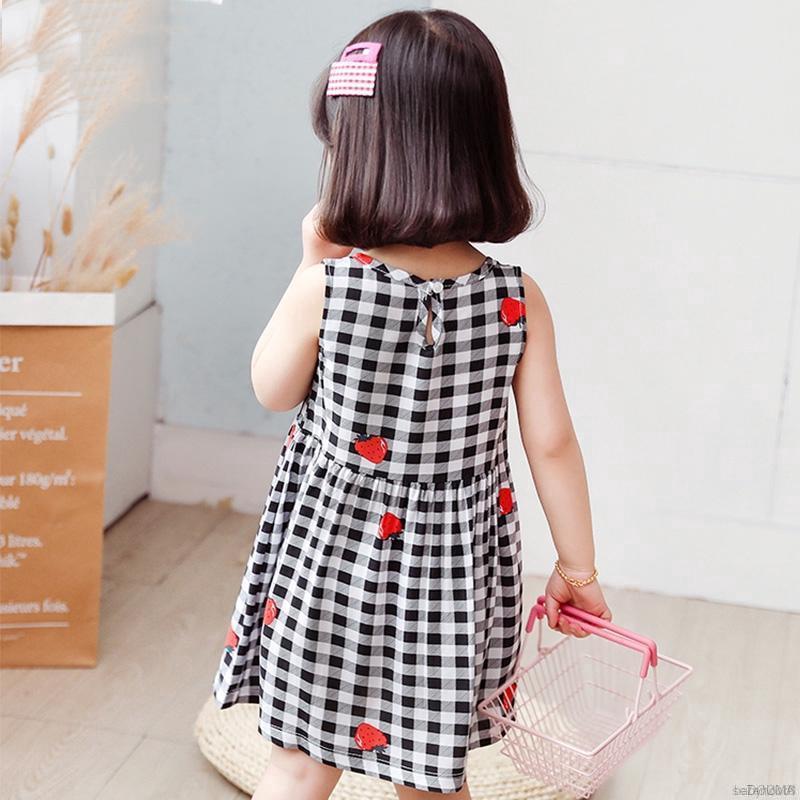 Đầm Sát Nách Dáng Rộng Hoạt Hình Xinh Xắn Cho Bé Gái 1-6 Tuổi