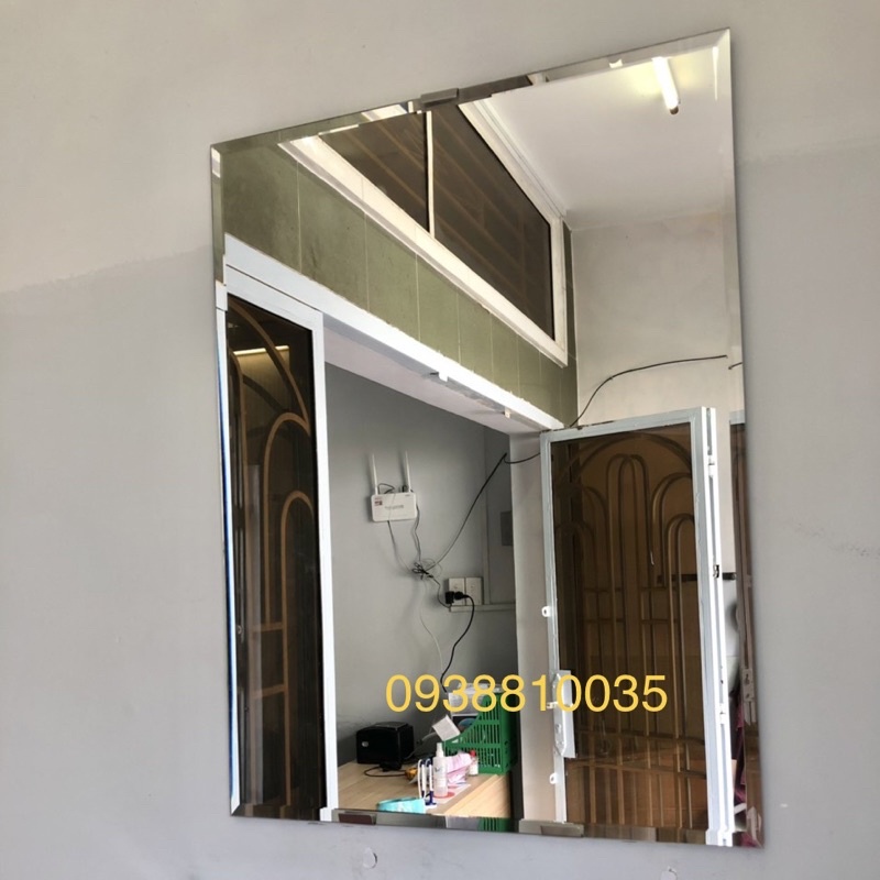 Gương soi treo pas hoặc dán tường kt 30x45cm - Vuông G403N