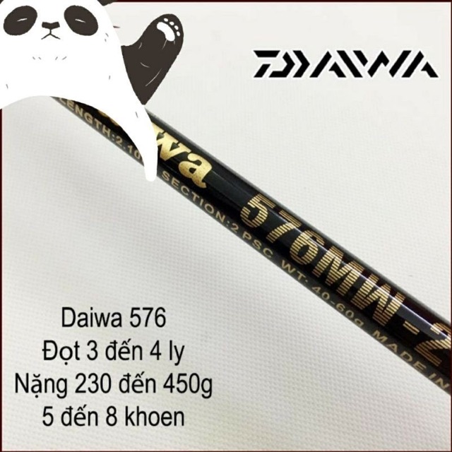 cần câu 2 khúc rỗng dài 2m7 DAIWA cần tải cá 10kg y hình giá rẻ