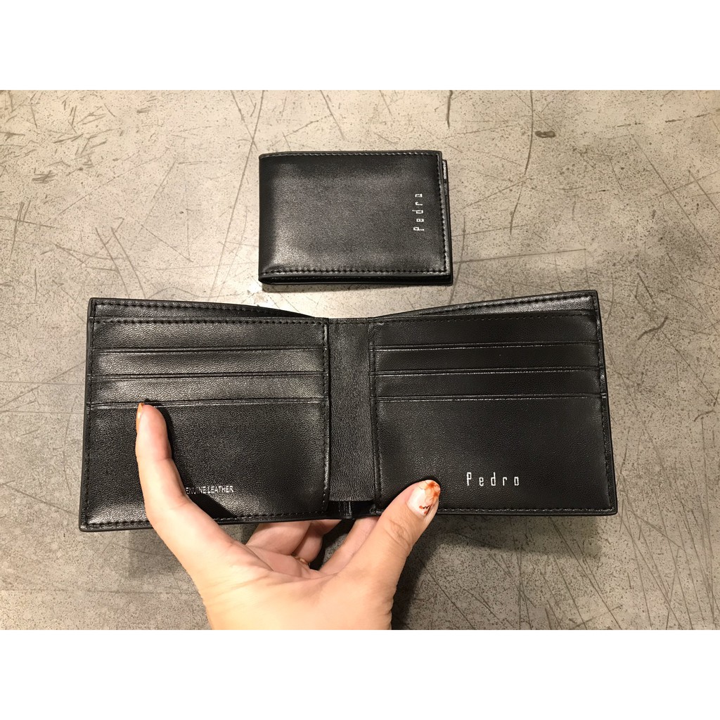 Ví nam Pedro da đẹp mịn bên trong nhiều ngăn hàng cao cấp full box và túi giấy