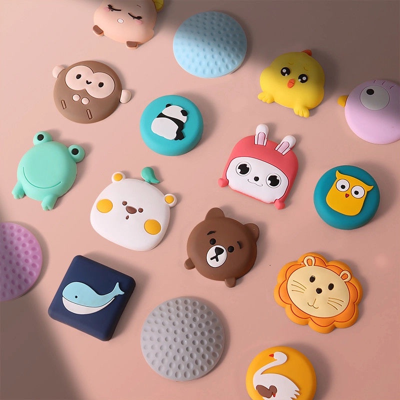 🍉Miếng Dán Chống Sập Cửa Hoạt Hình MẪU MỚI - Miếng Silicon Chống Xước Tường DUASHOP