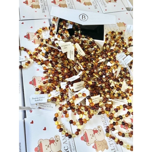 Ambre - Vòng hổ phách (Vòng tay / Vòng cổ) quà tặng sức khoẻ cho bé