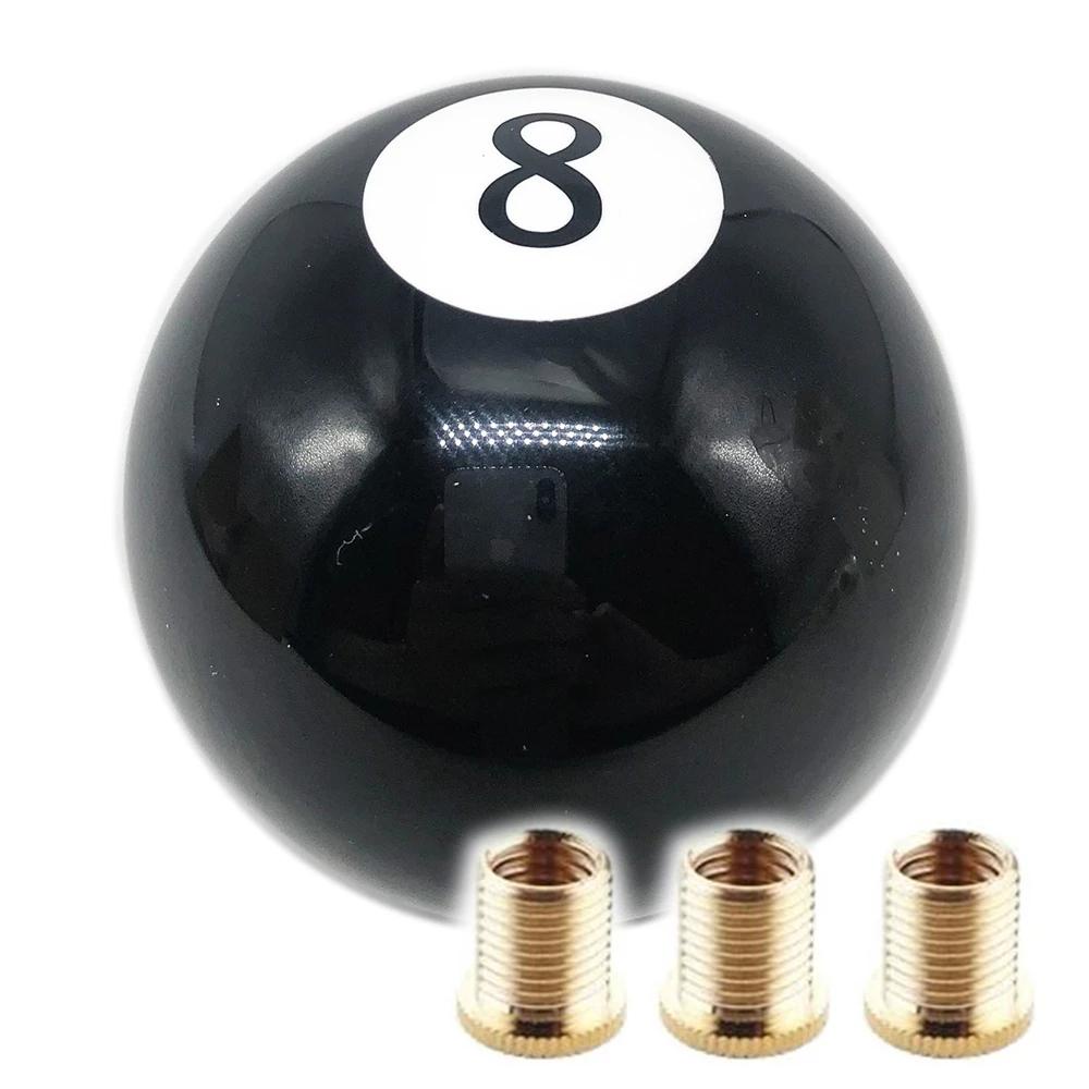 Cần Gạt Số Xe Hơi Hình Bóng Bida Số 8 Màu Đen Bằng Acrylic Kèm Bộ Chuyển Đổi Chuyên Dụng Cho Xe Hơi / Xe Tả