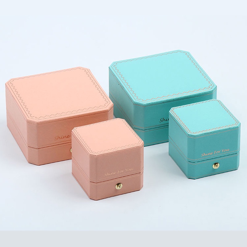 Hộp đựng trang sức hình bát giác cao cấp phong cách châu Âu
