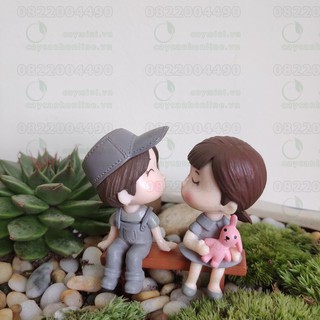 Phụ kiện trang trí tiểu cảnh Terrarium - Đôi tình nhân đáng yêu