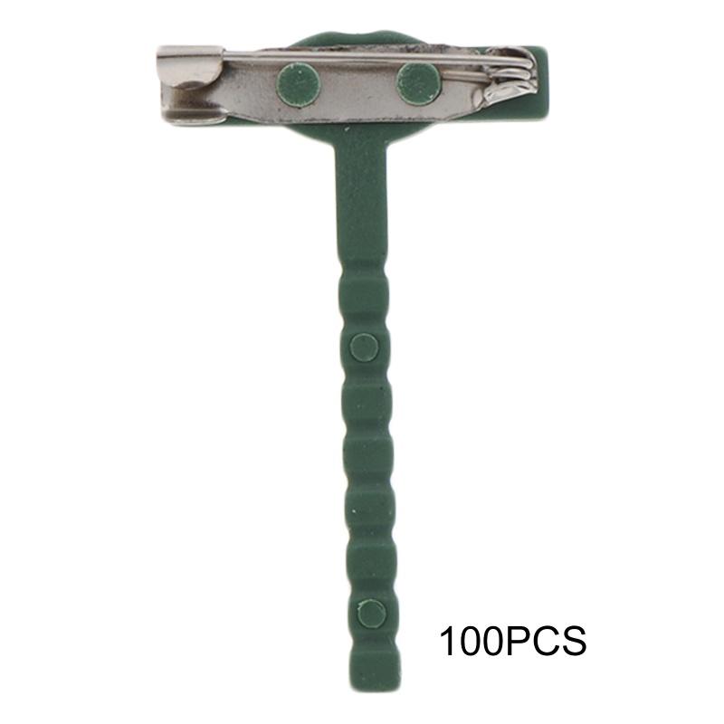 Set 100 Ghim Cài Áo Hình Bông Hoa Bằng Nhựa Phong Cách Unisex