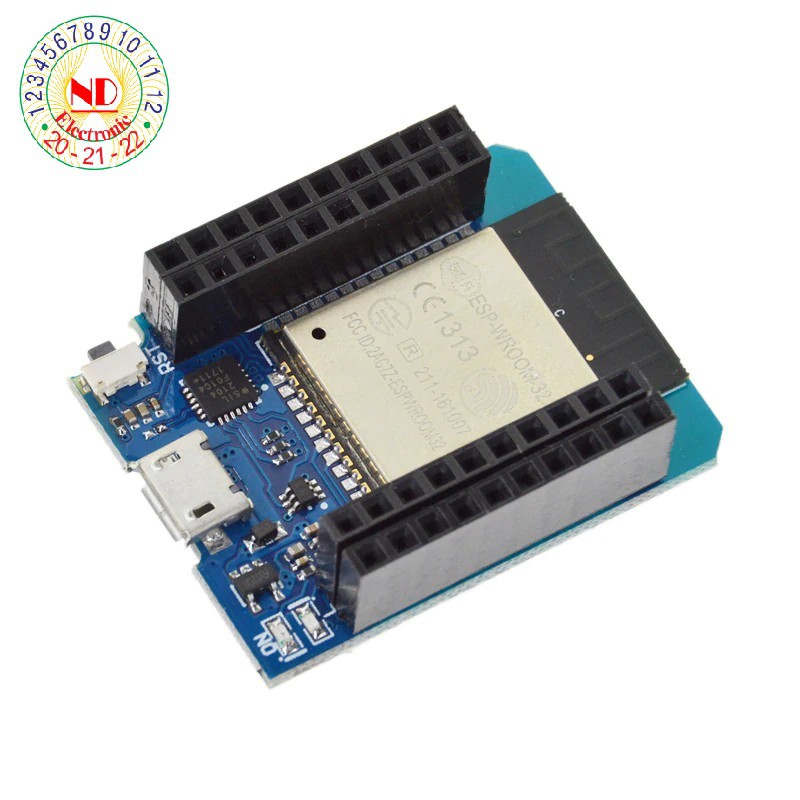 ESP32 - Kit ESP32 MINI (NodeMCU ESP32 Wifi BLE) + Dây nạp code microUSB - Kit IOT ứng dụng nhà thông minh