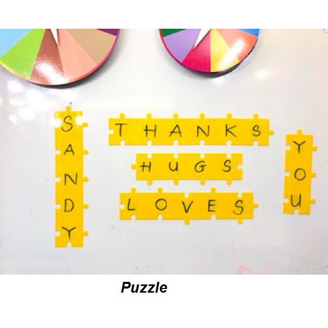 10 Miếng Puzzle Có Nam Châm Dính Bảng
