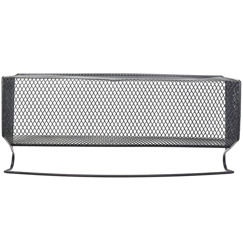 Giỏ Đựng Đồ Dùng Có Móc Treo Góc Tường Tiện Dụng Cho Văn Phòng / Ký Túc Xá Màu Đen