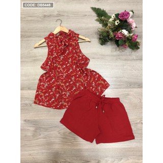 Set bộ đùi in hoa cột nơ