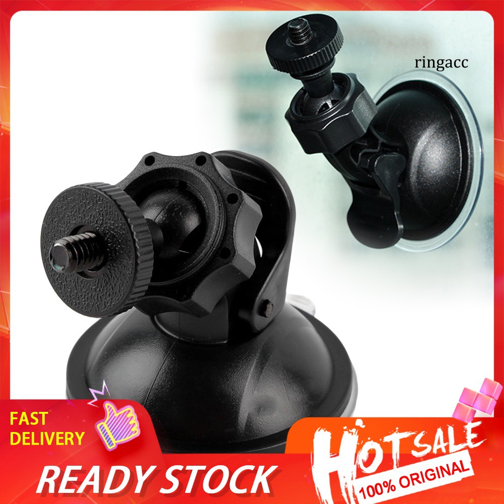 Giá đỡ gắn kính chắn gió xe hơi kiểu cốc hút cho máy quay hành trình DVR 1/4&quot;