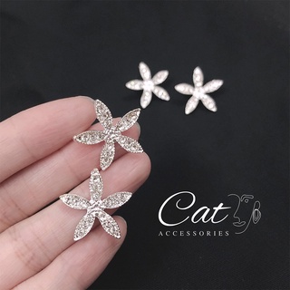 Khuyên tai nữ hình bông hoa đính đá xinh xắn cho các bạn nữ 💎💎💎💎