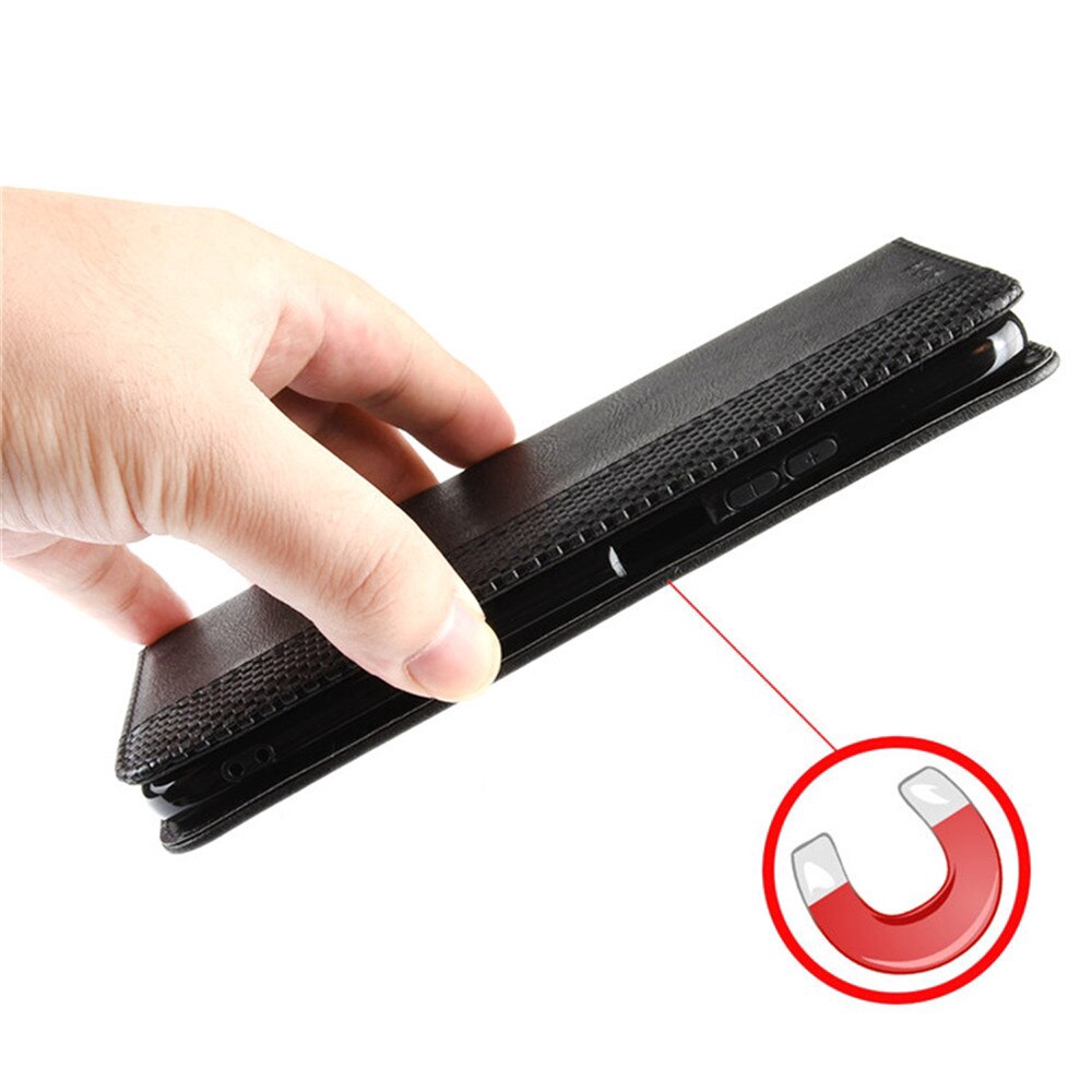 ZTE Nubia Red Magic 5G Case Luxury Flip PU Leather Wallet Magnetic Adsorption Case