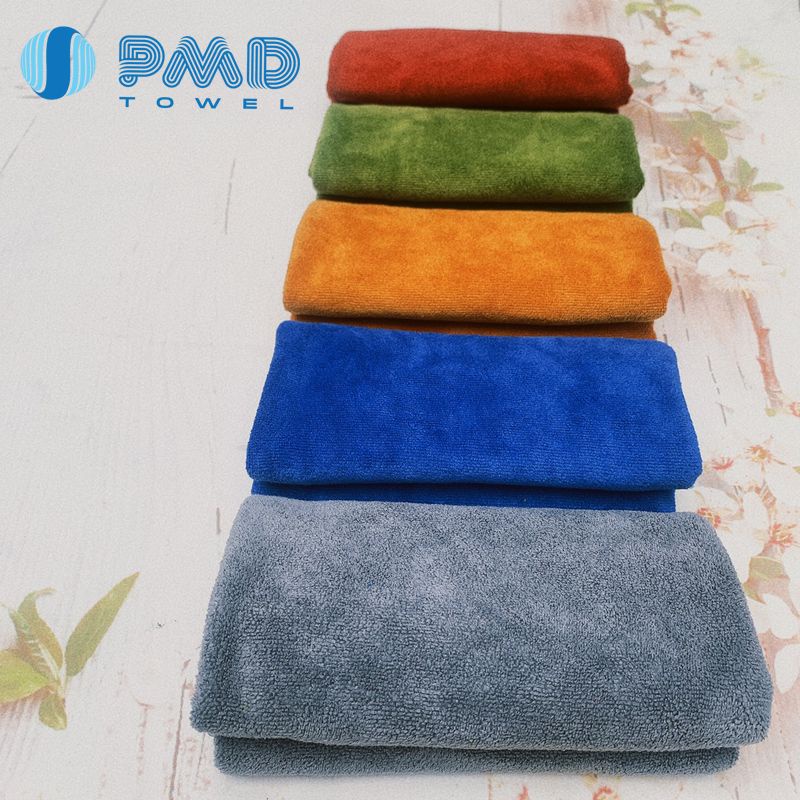 Khăn gội quấn đầu lau tóc cho Spa Microfiber 35*75cm loại dày đẹp mềm siêu thấm nước không phai màu sổ lông