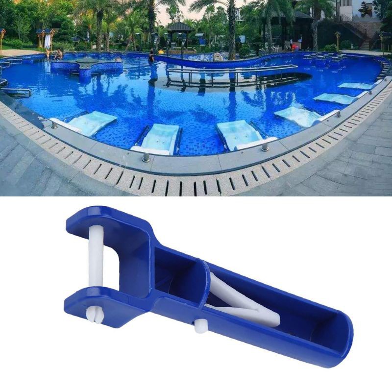 HO Swimming Pool Cleaning Brushes Vacuum Suction Head Handle Plastic Bristle Clips