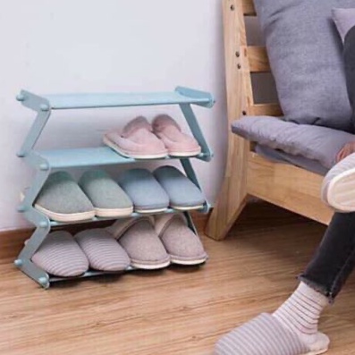 [Thánh kệ đa năng] Kệ 4 Tầng Chữ Z Để Sách Vỡ, Giày Dép, Vật Dụng Đa Năng