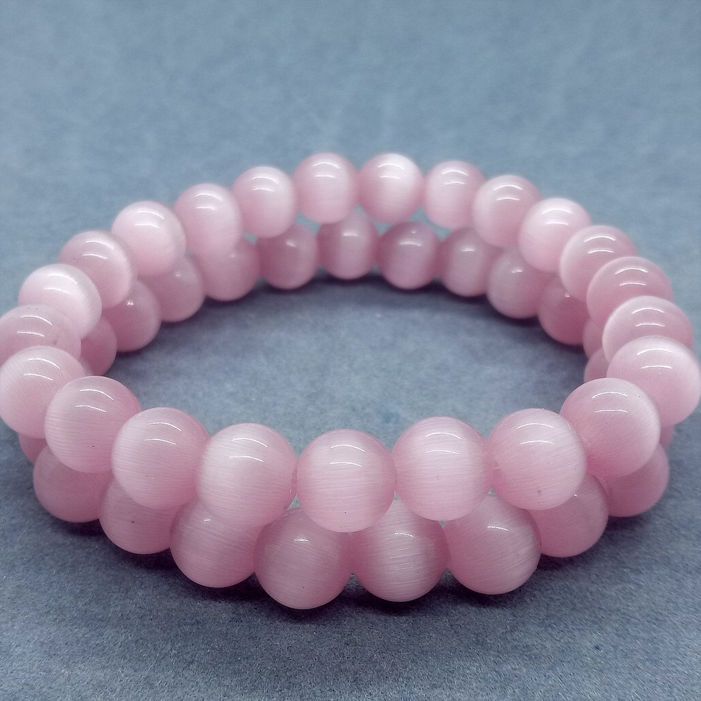 Dễ Thương Vòng Tay Chuỗi Hạt Đá Mắt Mèo Xinh Xắn