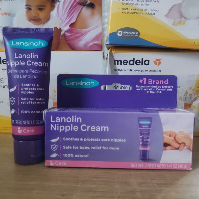 Kem bôi giảm nứt đầu ti Lansinoh Lanolin Nipple Cream 40g