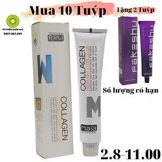 [Mua 10 tặng 2]Màu nhuộm tóc Maia collagen 100ml cho salon chuyên nghiệp