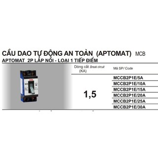 Cầu dao tự động an toàn APTOMAT