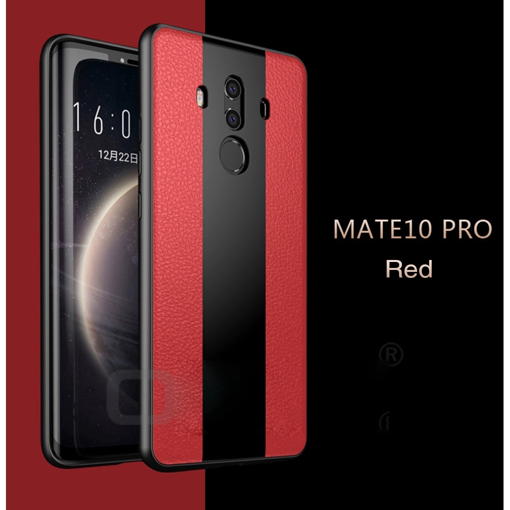 Ốp điện thoại phối da sần cao cấp cho Huawei Mate 10 20 Pro 20X 9Pro