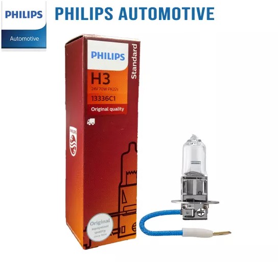 Bóng Đèn Pha Chân H1 H3 H4 H7 Philips 24V 70W Bóng Halogen Dùng Cho Xe Ô Tô Xe Tải