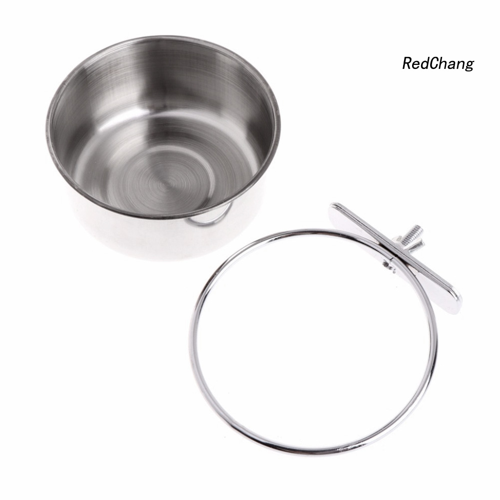Tô Treo Đựng Thức Ăn Cho Chim / Vẹt Bằng Thép Không Gỉ Tiện Dụng