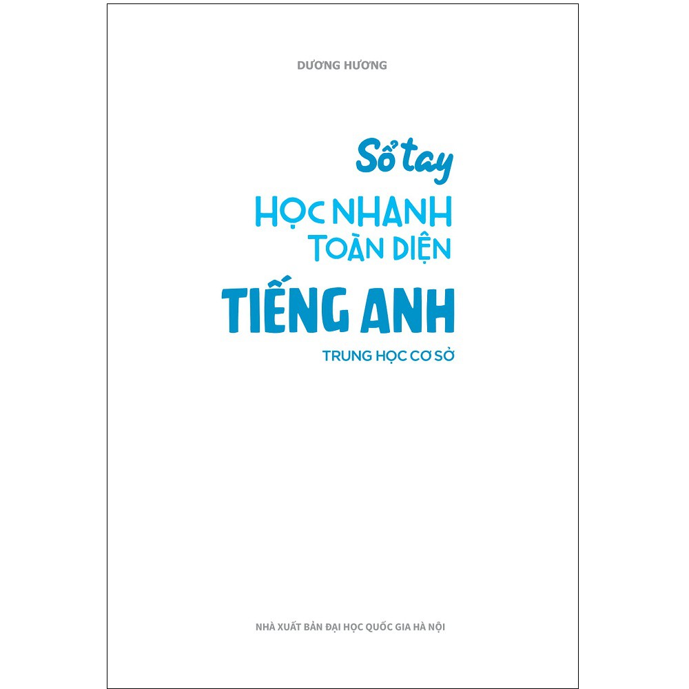 Sách Megabook - Sổ Tay Học Nhanh Toàn Diện Tiếng Anh THCS