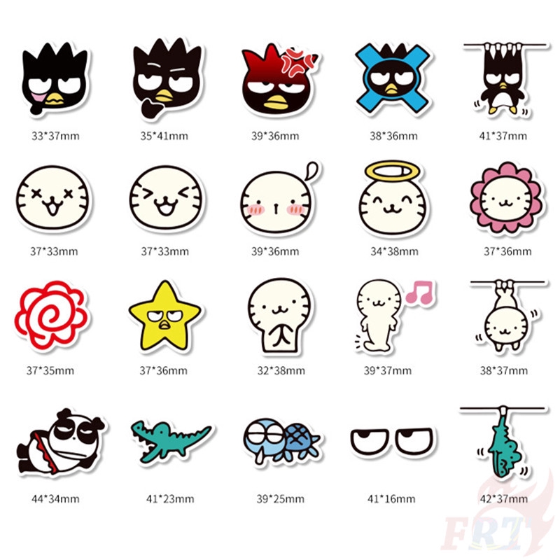 Set 40 Miếng Dán Trang Trí Hình Chữ Badtz-Maru - Sanrio