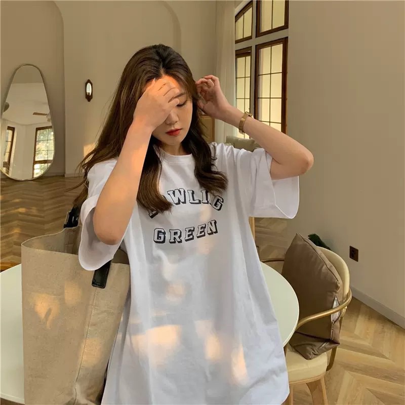 Áo thun phông nam nữ PINK tay lỡ form rộng BOWLING GREEN Unisex