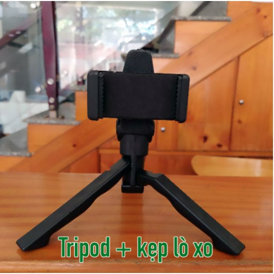 Chân tripod cầm tay mini 2 trong 1 tiện lợi  ổn định khi quay video cho điện thoại iPhone Samsung