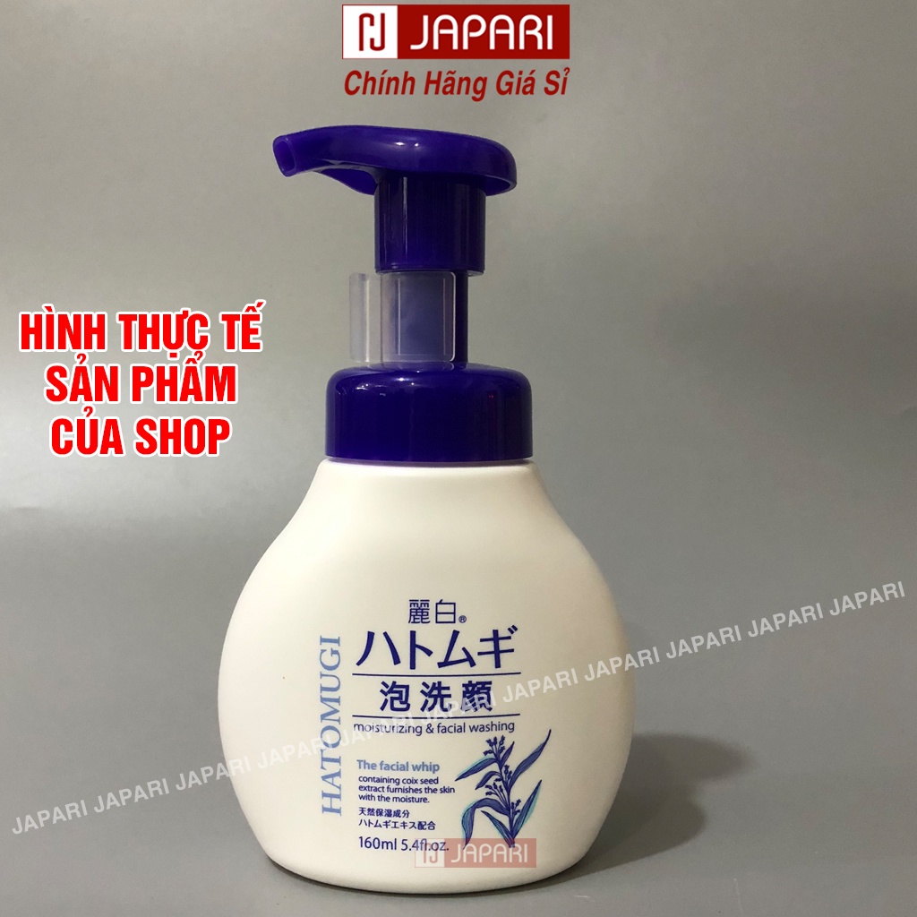 Sữa Rửa Mặt Hatomugi 170g/130g Xanh Nhật Bản Chính Hãng - Srm Ý Dĩ Dưỡng Ẩm Trắng Da Cho Da Dầu Mụn/Khô/Nhạy Cảm Japari