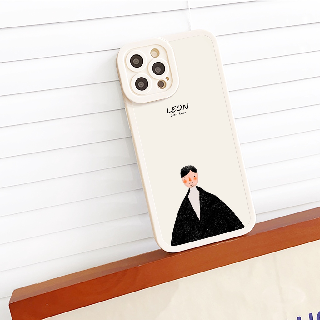 Ốp lưng iphone LEON cạnh vuông 6/6plus/6s/6splus/7/7plus/8/8plus/x/xs/11/12/13/14/pro/max/promax/plus/shin/case
