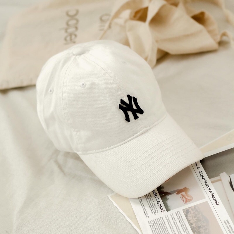 Nón/Mũ MLB Chính Hãng Màu Trắng, Hàng cắt tem, fake đền x10