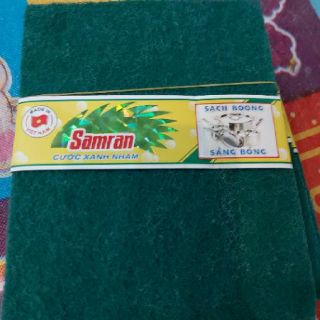 Sét 2 miếng cước rửa chén xanh nhám samran