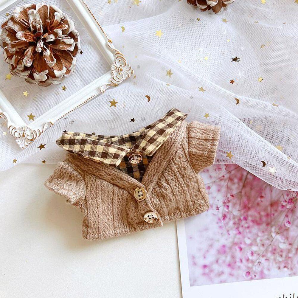 Bộ Đồ Sweater Kẻ Sọc Ca Rô Hóa Trang Búp Bê LUOLV Dễ Thương